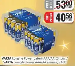 CBA VARTA Longlife Power baterii AAA/AA Ofertă