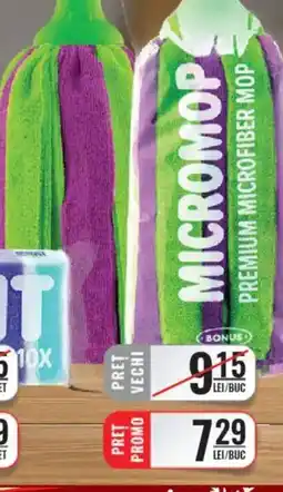 CBA BONUS Micromop din lavetǎ microfibră Mikroszálas felmosófej Ofertă