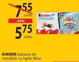 CBA KINDER batoane de ciocolată, cu lapte Ofertă
