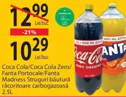 CBA Coca Cola/Coca Cola Zero/ Fanta Portocale/Fanta Madness Struguri băutură răcoritoare carbogazoasă Ofertă