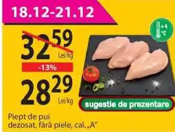 CBA Piept de pui dezosat, fără piele, cal.,,A" Ofertă