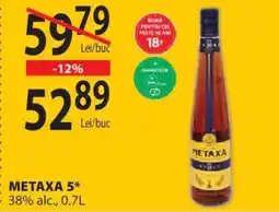 CBA Metaxa 5 38% alc. Ofertă