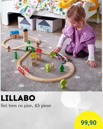 Ikea LILLABO Set tren cu şine, 45 piese Ofertă