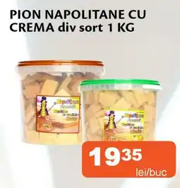 Unicarm Pion napolitane cu crema Ofertă