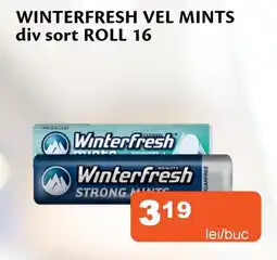 Unicarm Winterfresh vel mints div sort roll 16 Ofertă
