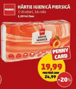 Penny Hârtie igienică piersică Ofertă