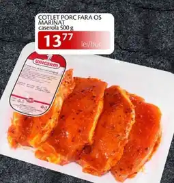 Unicarm Cotlet porc fara os marinat caserola Ofertă