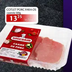 Unicarm Cotlet porc fara os caserola Ofertă