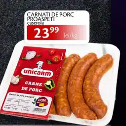 Unicarm Carnati de porc proaspeti caserola Ofertă