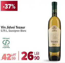 Carrefour Market Vin Jidvei Tezaur, Sauvignon Blanc Ofertă