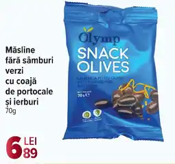 Carrefour Market Măsline fără sâmburi verzi cu coajă de portocale si ierburi Ofertă