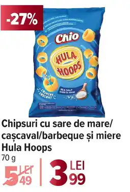Carrefour Market Chipsuri cu sare de mare/ caşcaval/barbeque şi miere Hula Hoops Ofertă