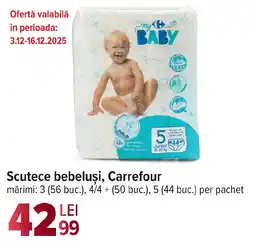 Carrefour Market Scutece bebeluşi, Carrefour Ofertă