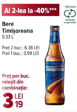Carrefour Market Bere Timişoreana Ofertă