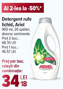 Carrefour Market Detergent rufe lichid, Ariel Ofertă