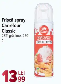 Carrefour Market Frişcă spray Carrefour Classic Ofertă