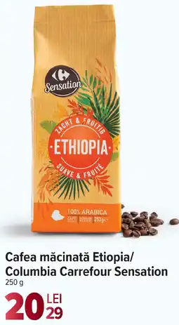 Carrefour Market Cafea măcinată Etiopia/ Columbia Carrefour Sensation Ofertă