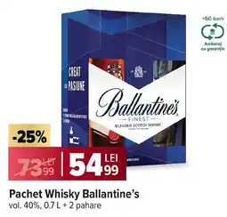 Carrefour Market Pachet Whisky Ballantine's Ofertă