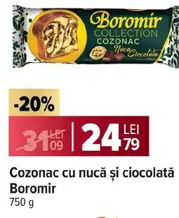 Carrefour Market Cozonac cu nucă și ciocolată Boromir Ofertă