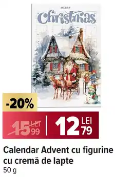 Carrefour Market Calendar Advent cu figurine cu cremă de lapte Ofertă