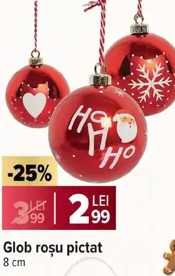 Carrefour Market Glob roşu pictat Ofertă