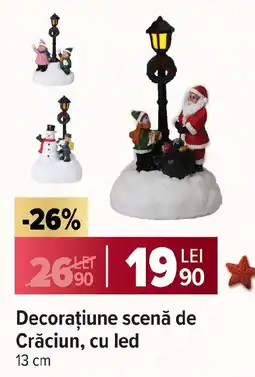 Carrefour Market Decoraţiune scenă de Crăciun, cu led Ofertă