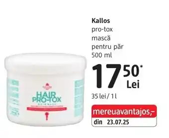 DM Kallos pro-tox mască pentru păr Ofertă