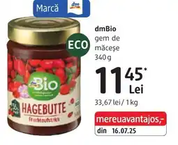 DM dmBio gem de măceşe Ofertă
