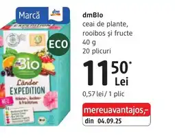 DM dmBlo ceai de plante, rooibos şi fructe Ofertă