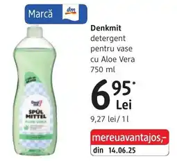 DM Denkmit detergent pentru vase cu Aloe Vera Ofertă