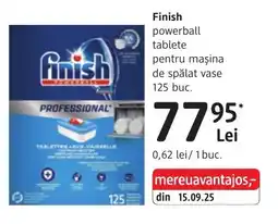 DM Finish powerball tablete pentru maşina de spălat vase Ofertă