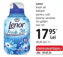 DM Lenor fresh air balsam pentru rufe Ofertă