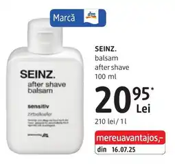 DM SEINZ. balsam after shave Ofertă