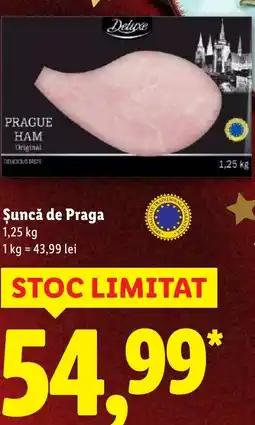 Lidl Deluxe Şuncă de Praga Ofertă