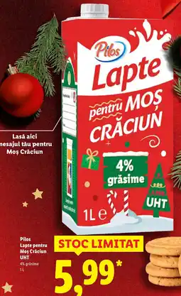 Lidl Pilos Lapte pentru Moş Crăciun UHT Ofertă