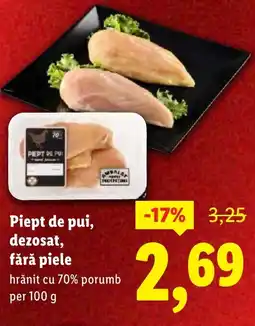 Lidl Piept de pui, dezosat, fără piele Ofertă