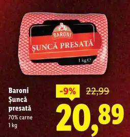 Lidl Baroni Şuncă presată Ofertă