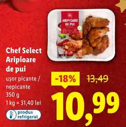 Lidl Chef Select Aripioare de pui Ofertă