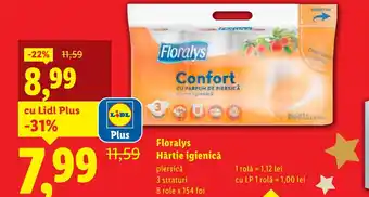 Floralys Hârtie igienică