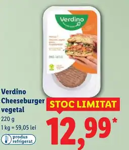 Lidl Verdino Cheeseburger vegetal Ofertă