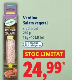 Lidl Verdino Salam vegetal crud-uscat Ofertă