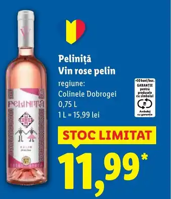 Peliniţă Vin rose pelin
