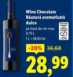 Lidl Wine Chocolate Băutură aromatizată dulce Ofertă