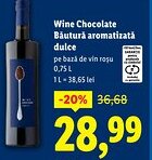 Lidl Wine Chocolate Băutură aromatizată dulce Ofertă