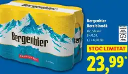 Lidl Bergenbier Bere blondă Ofertă