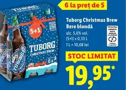 Lidl Tuborg Christmas Brew Bere blondă Ofertă