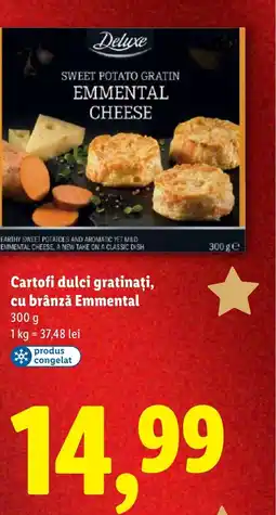 Lidl Deluxe Cartofi dulci gratinați, cu brânză Emmental Ofertă