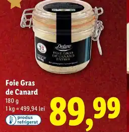 Lidl Deluxe Foie Gras de Canard Ofertă