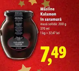 Lidl Deluxe Măsline Kalamon în saramură Ofertă