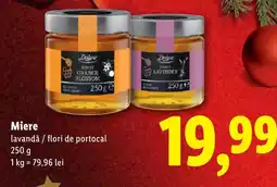Lidl Deluxe Miere lavandă / flori de portocal Ofertă